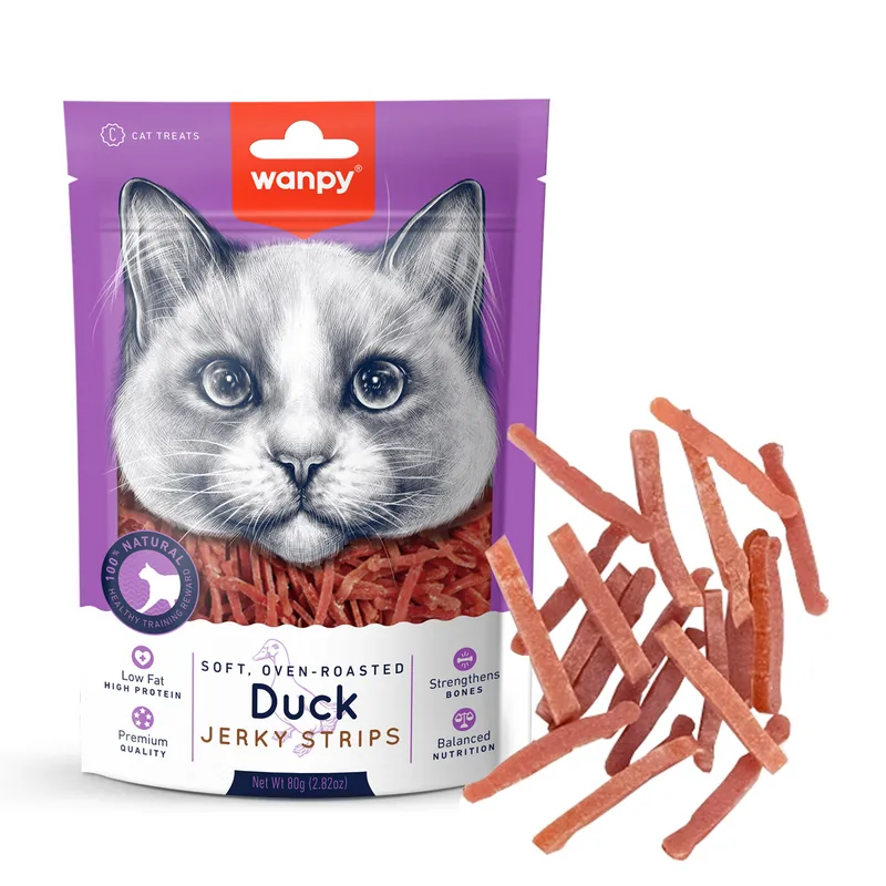 Wanpy Duck Jerky Strips για γάτες