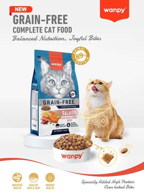 Wanpy Grain-Free ξηρά τροφή γάτας
