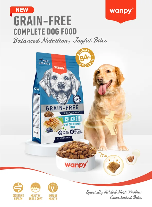 Wanpy Grain-Free ξηρά τροφή σκύλου